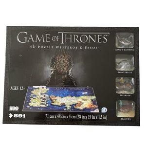 Game of Thrones 4D Puzzles Westeros & Essos 891 Pieces NEW